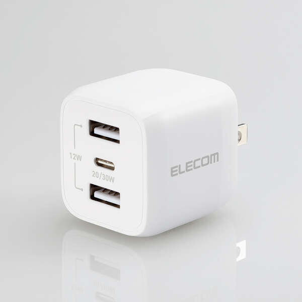 USB Power Delivery 32W キューブAC充電器(C×1+A×2)