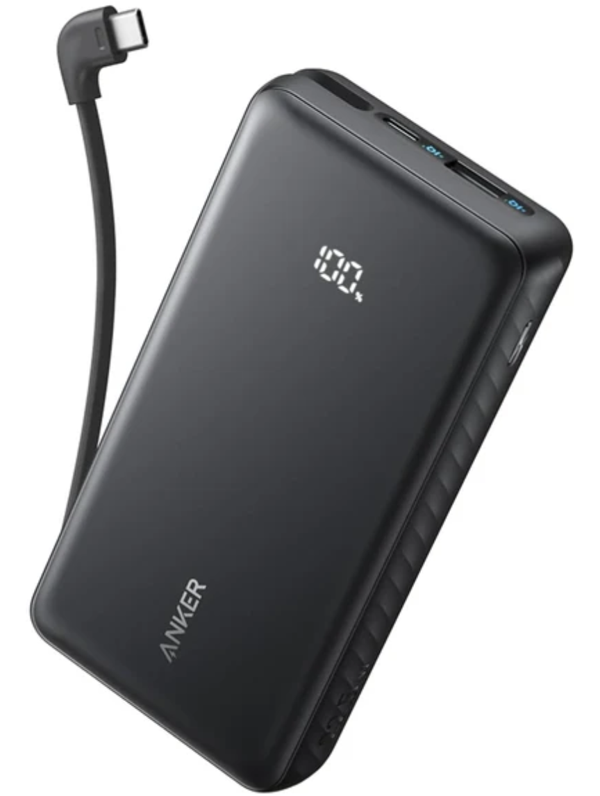 Anker Zolo Power Bank (20000mAh, 22.5W, Built-In USB-Cケーブル)